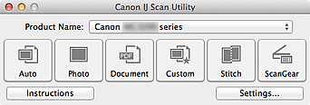 canon utilities solution menu