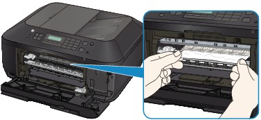 canon mp490 printer says paper jam when not