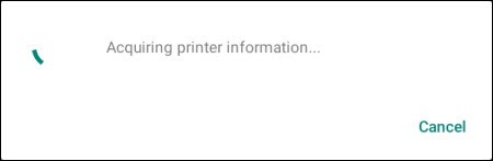 Acquiring printer information